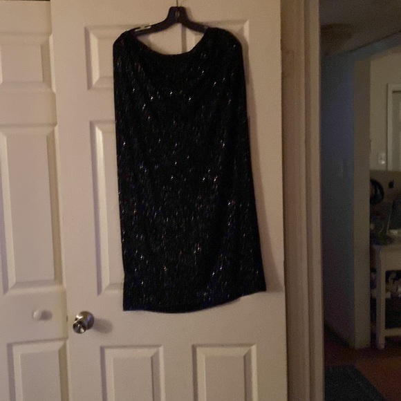 Black twinkle skirt shiny party ready - Picture 2 of 4